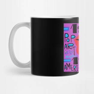 retro typographic style, rips Mug